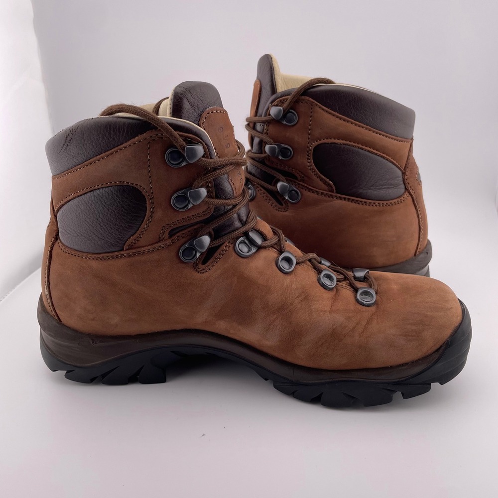 AKU Gore-Tex Brown Leather Hiking Boots Vibram Sole Mens 6 Womens 7.5‎ 132/1